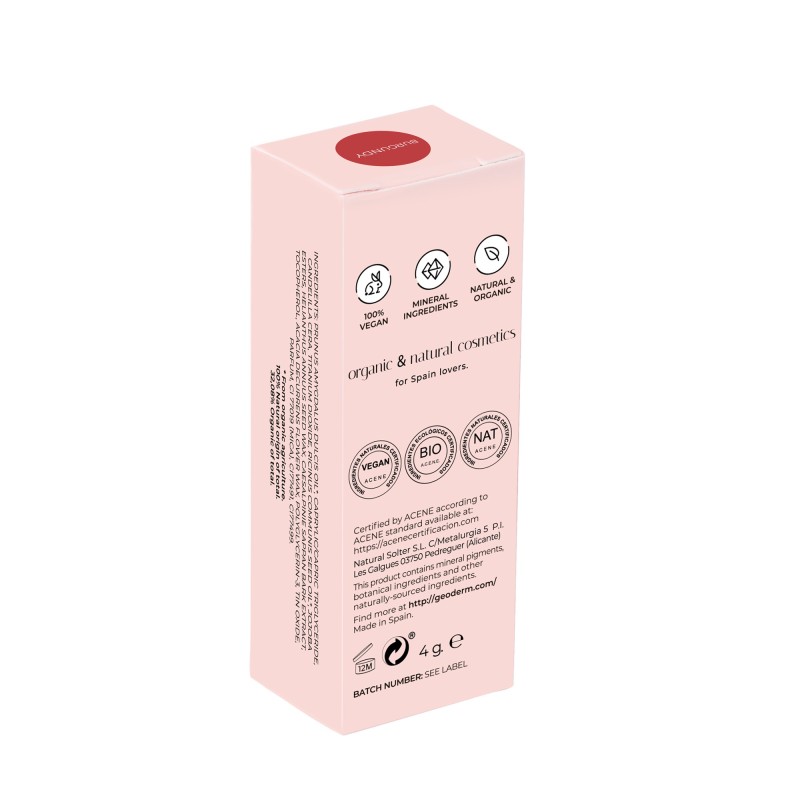 Pintalabios Burgundy/Borgoña (Bio y Vegano)