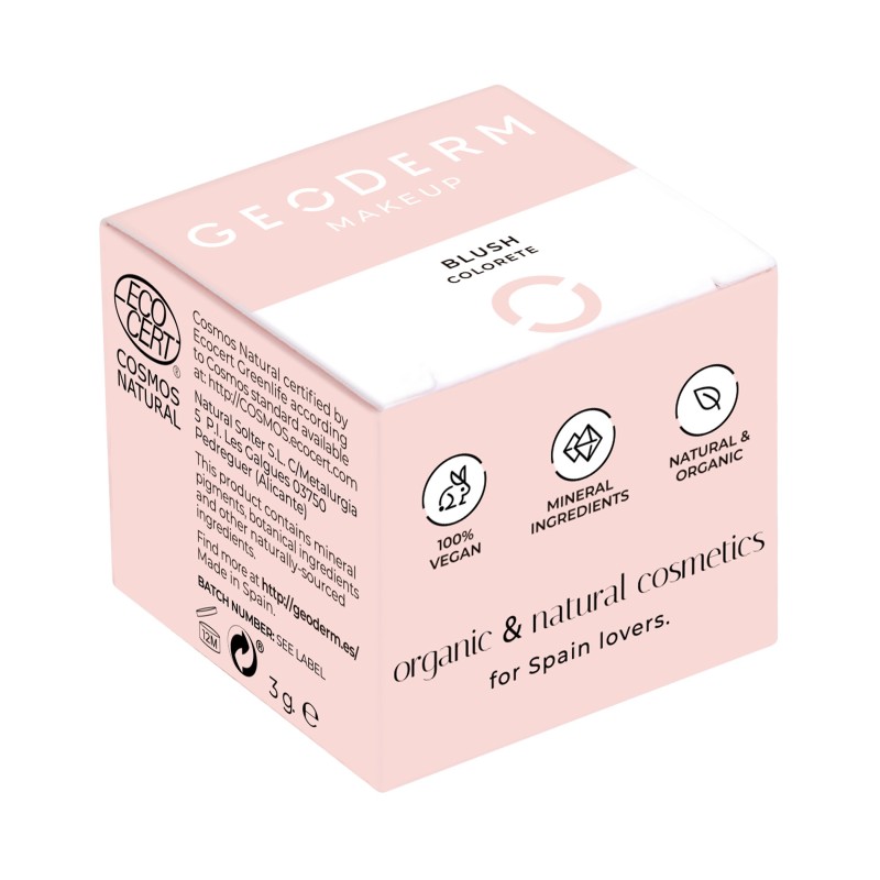 Colorete en polvo Coral (Natural y Vegano)