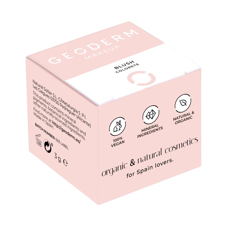 Colorete en polvo Rosa intenso (Vegano)